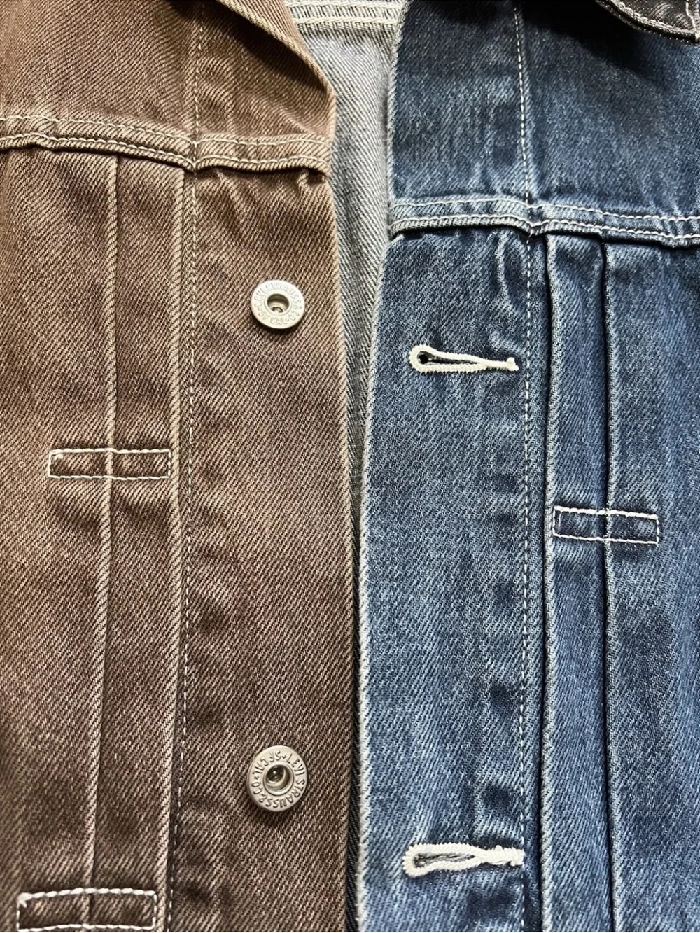Levi's Premium Men's Type I Relaxed Fit L Trucker Jacket  Champlain Colorblock - Picture 6 of 13